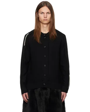 Simone Rocha ビーズ インバーテッドシーム カーディガン - サムネイル1
