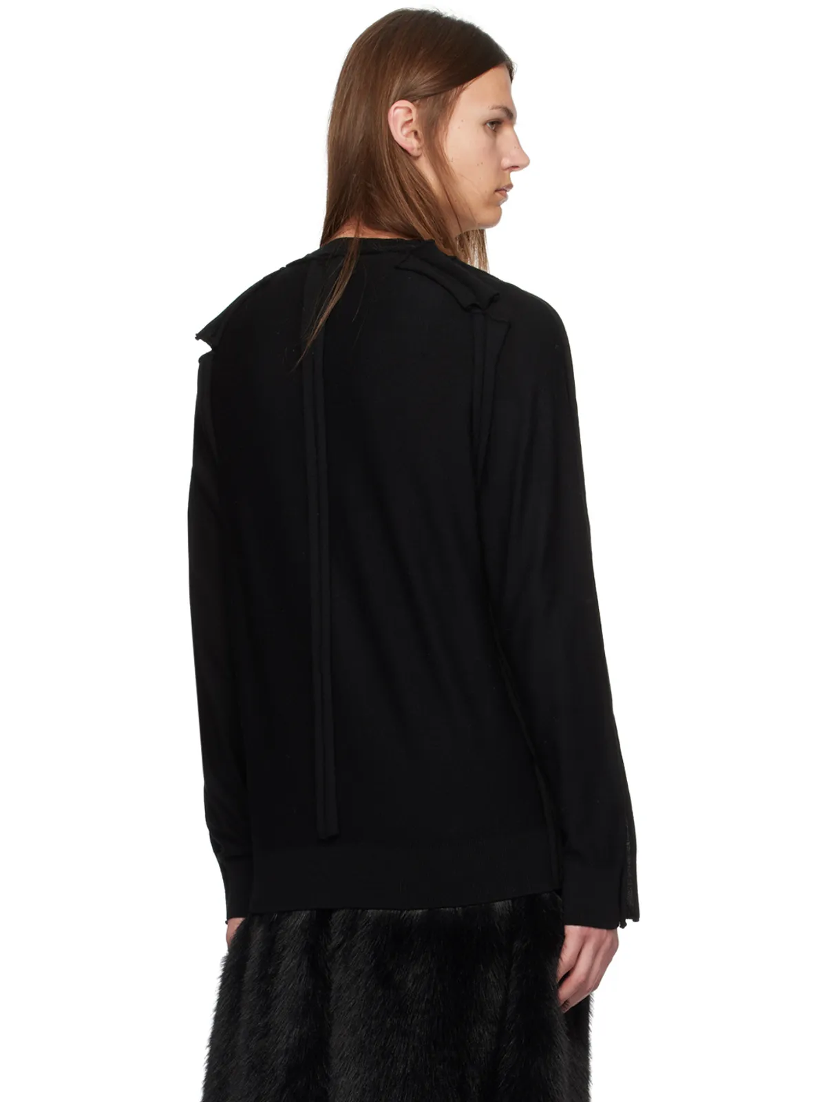 Simone Rocha ビーズ インバーテッドシーム カーディガン - 画像3