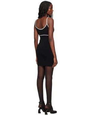 Paris Georgia Elementalコレクション ブラック Colour Contrast ミニドレス - サムネイル3
