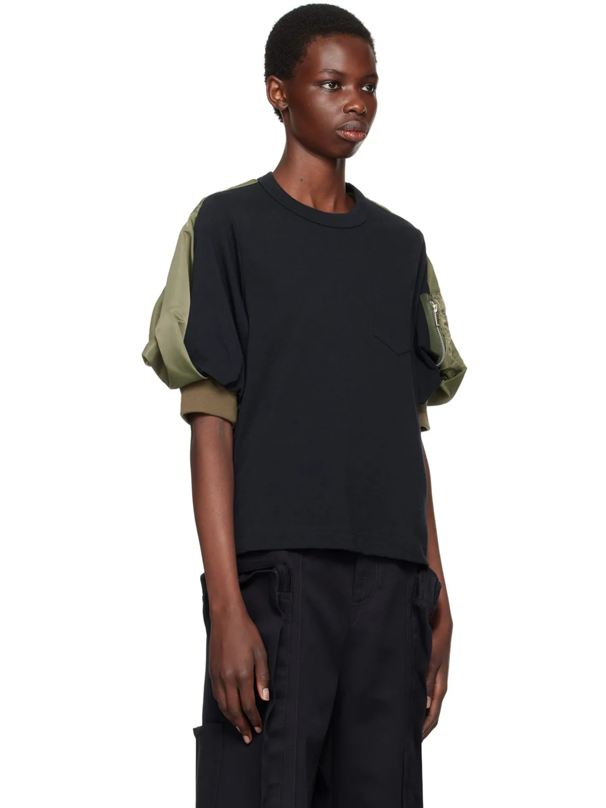 sacai パネル Tシャツ - 画像2
