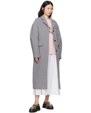MSGM ドロップショルダー コート - サムネイル4