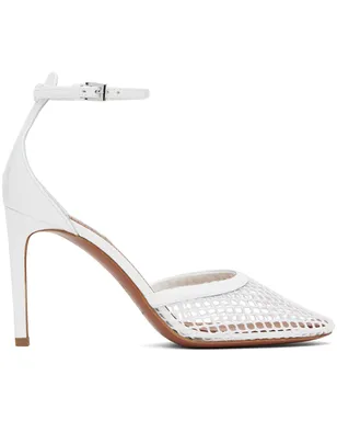 ALAÏA ホワイト フィッシュネット ハイヒール - サムネイル1