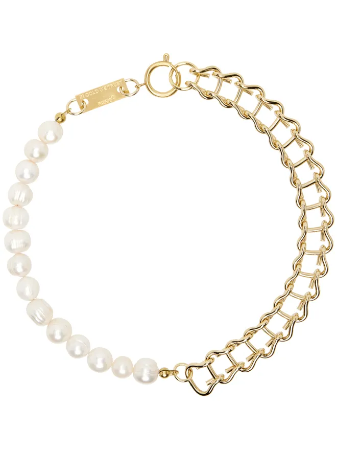 IN GOLD WE TRUST PARIS IN GOLD WE TRUST PARIS ゴールド パール ヴィンテージ ネックレスの商品画像