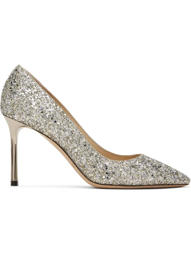 Jimmy Choo Jimmy Choo シルバー Romy 85 ヒールの商品画像