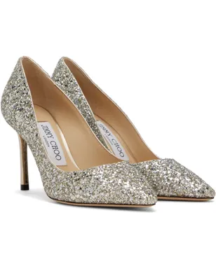 Jimmy Choo シルバー Romy 85 ヒール - サムネイル4