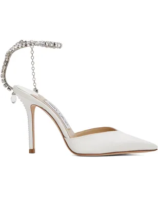 Jimmy Choo ホワイト Saeda 100 ヒール - サムネイル1
