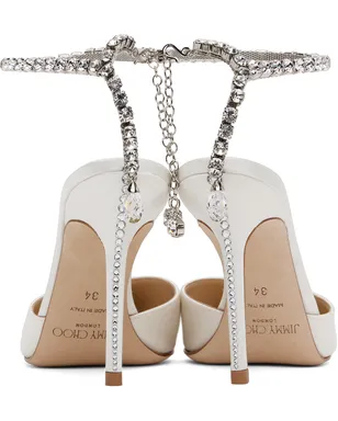 Jimmy Choo ホワイト Saeda 100 ヒール - サムネイル2