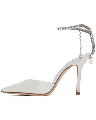 Jimmy Choo ホワイト Saeda 100 ヒール - サムネイル3