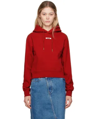 JACQUEMUS La Casaコレクション レッド Le hoodie Gros Grain フーディ - サムネイル1
