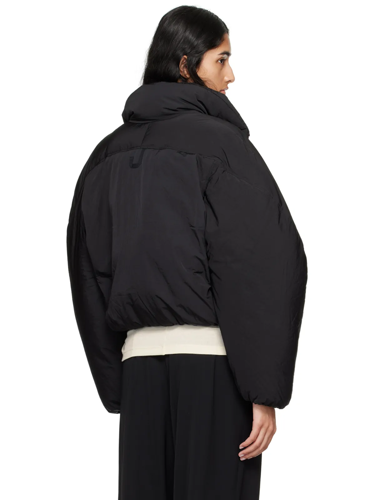 JACQUEMUS La Casaコレクション ブラック La doudoune courte Caraco ジャケット - 画像3