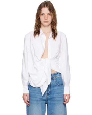 JACQUEMUS Les Sculpturesコレクション ホワイト La chemise Bahia シャツ - サムネイル1