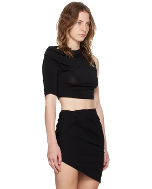 JACQUEMUS Les Rayuresコレクション ブラック Le haut Drapeado トップス - サムネイル2