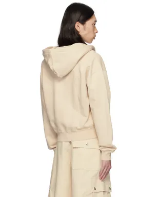 JACQUEMUS La Casaコレクション ベージュ Le hoodie Gros Grain zippé フーディ - サムネイル3