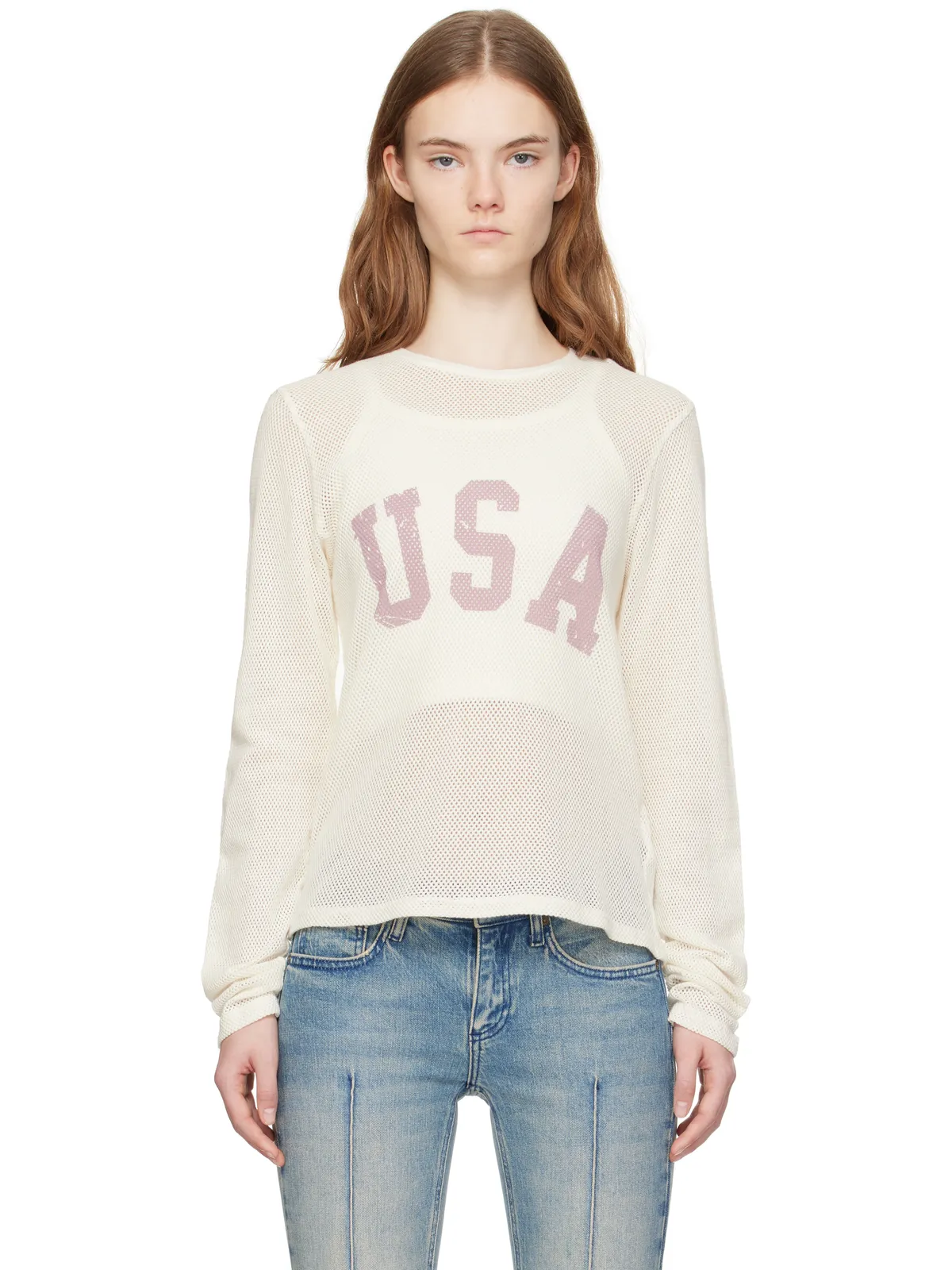 GUESS USA フロント レタリング Tシャツ - 画像1