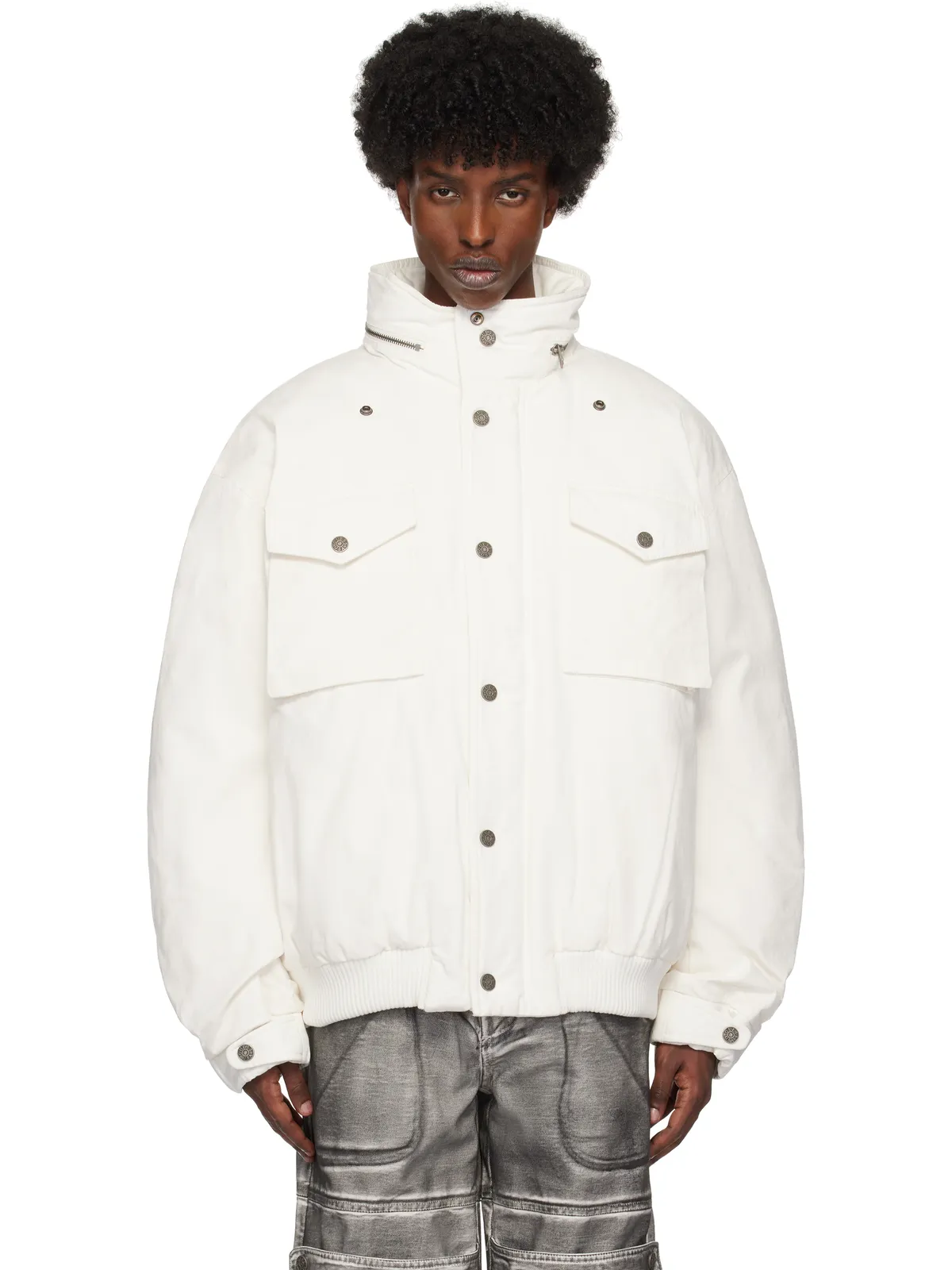 GUESS USA コットン リップストップ ジャケット - 画像1