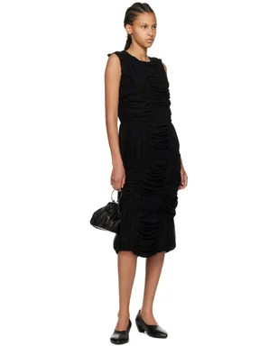 Comme des Garçons Comme des Garçons ルーシュ ミディアムドレス - サムネイル4