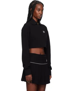 Palm Angels モノグラム クロップド ポロシャツ - サムネイル2