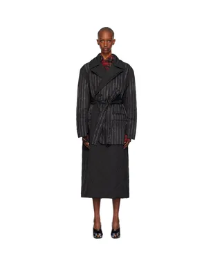 Jean Paul Gaultier ピンストライプ コート - サムネイル1