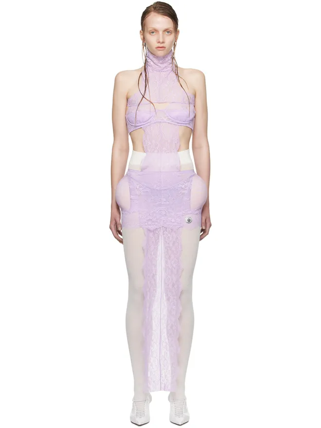 Jean Paul Gaultier Jean Paul Gaultier Shayne Oliverエディション パープル ミニドレスの商品画像