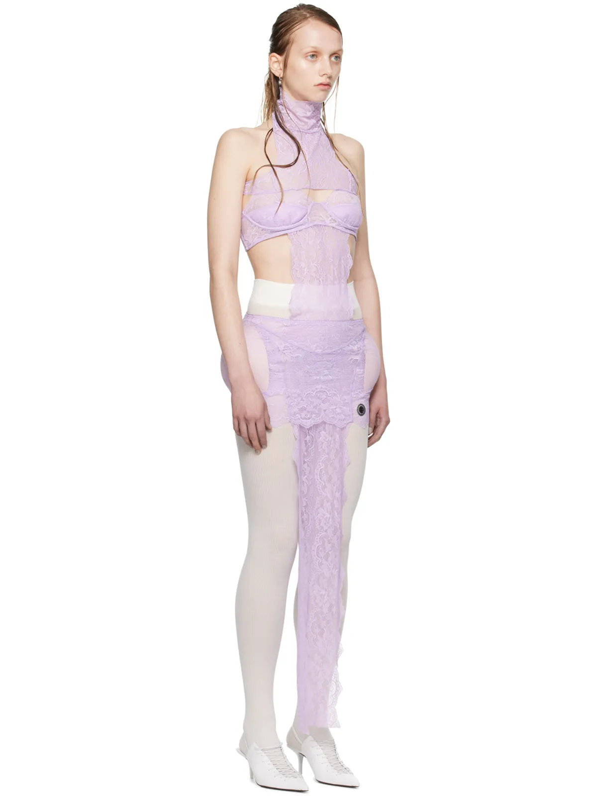 Jean Paul Gaultier Shayne Oliverエディション パープル ミニドレス - 画像2