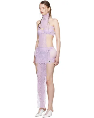 Jean Paul Gaultier Shayne Oliverエディション パープル ミニドレス - サムネイル4