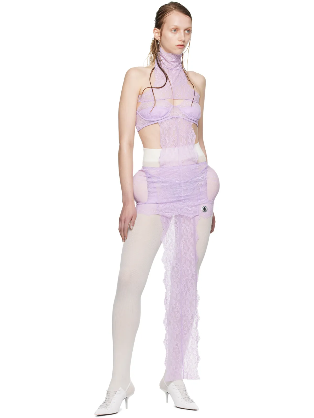 Jean Paul Gaultier Shayne Oliverエディション パープル ミニドレス - 画像5