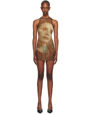 Jean Paul Gaultier Tartan Face ミニワンピース - サムネイル1