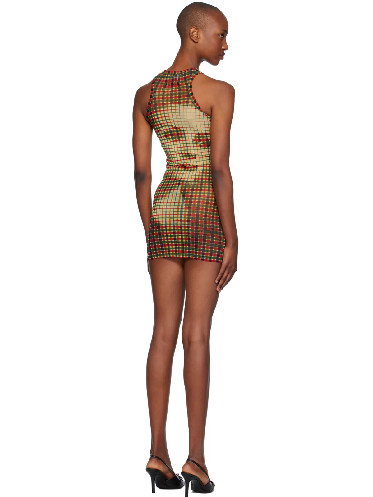 Jean Paul Gaultier Tartan Face ミニワンピース - 画像3