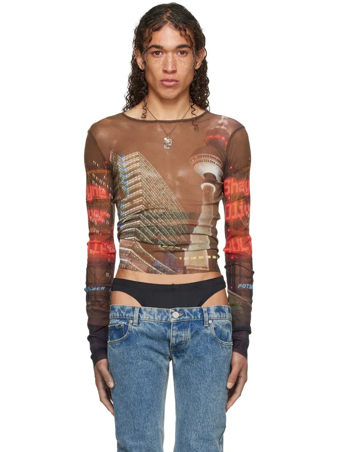 Jean Paul Gaultier Jean Paul Gaultier Shayne Oliverエディション ブラウン 長袖Tシャツの商品画像