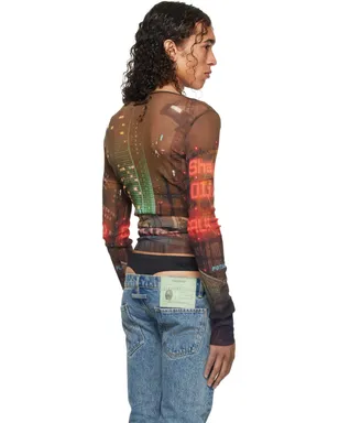 Jean Paul Gaultier Shayne Oliverエディション ブラウン 長袖Tシャツ - サムネイル3