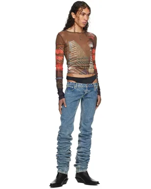 Jean Paul Gaultier Shayne Oliverエディション ブラウン 長袖Tシャツ - サムネイル5