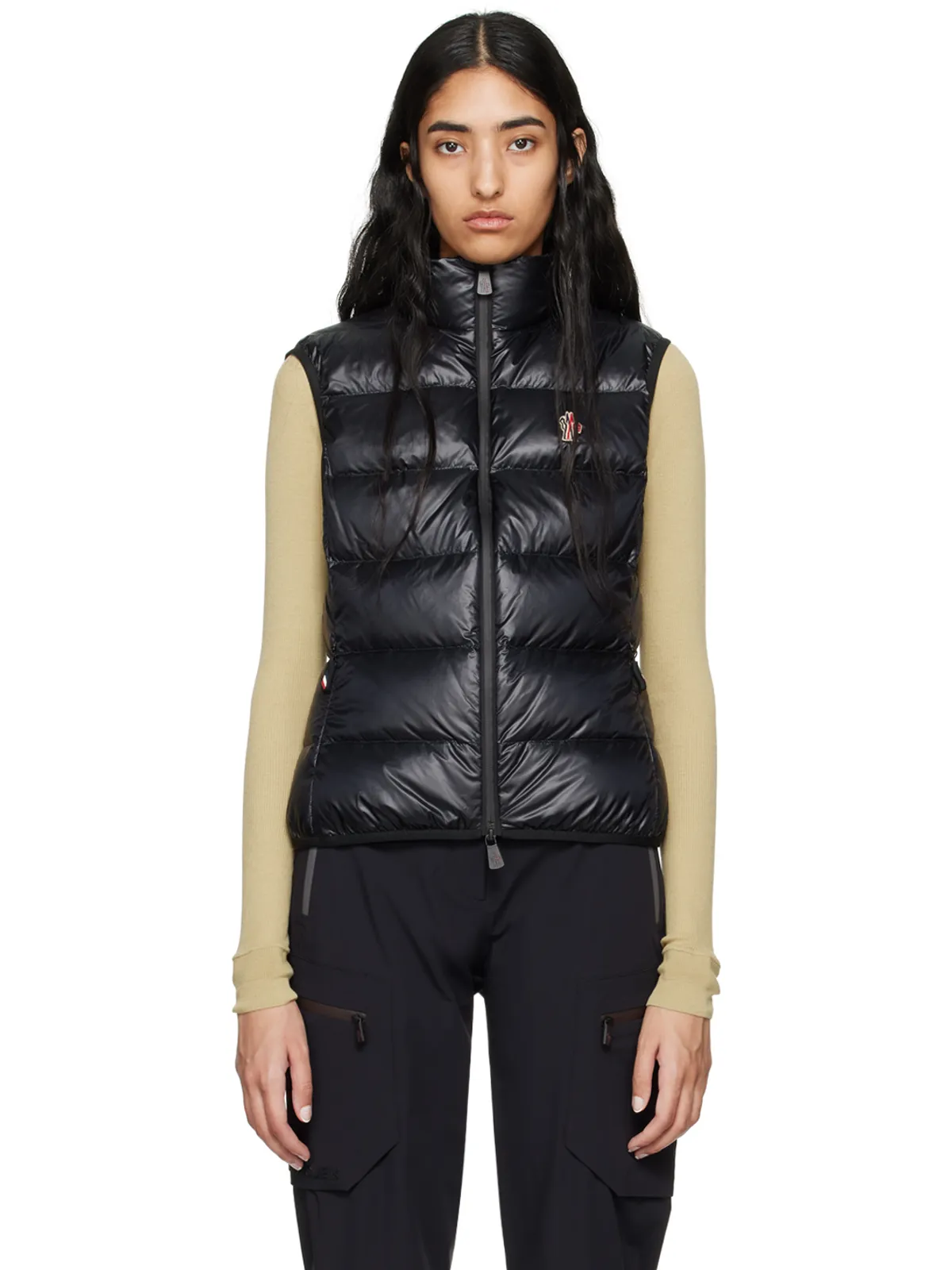 Moncler Grenoble ロゴパッチ ダウンベスト - 画像1