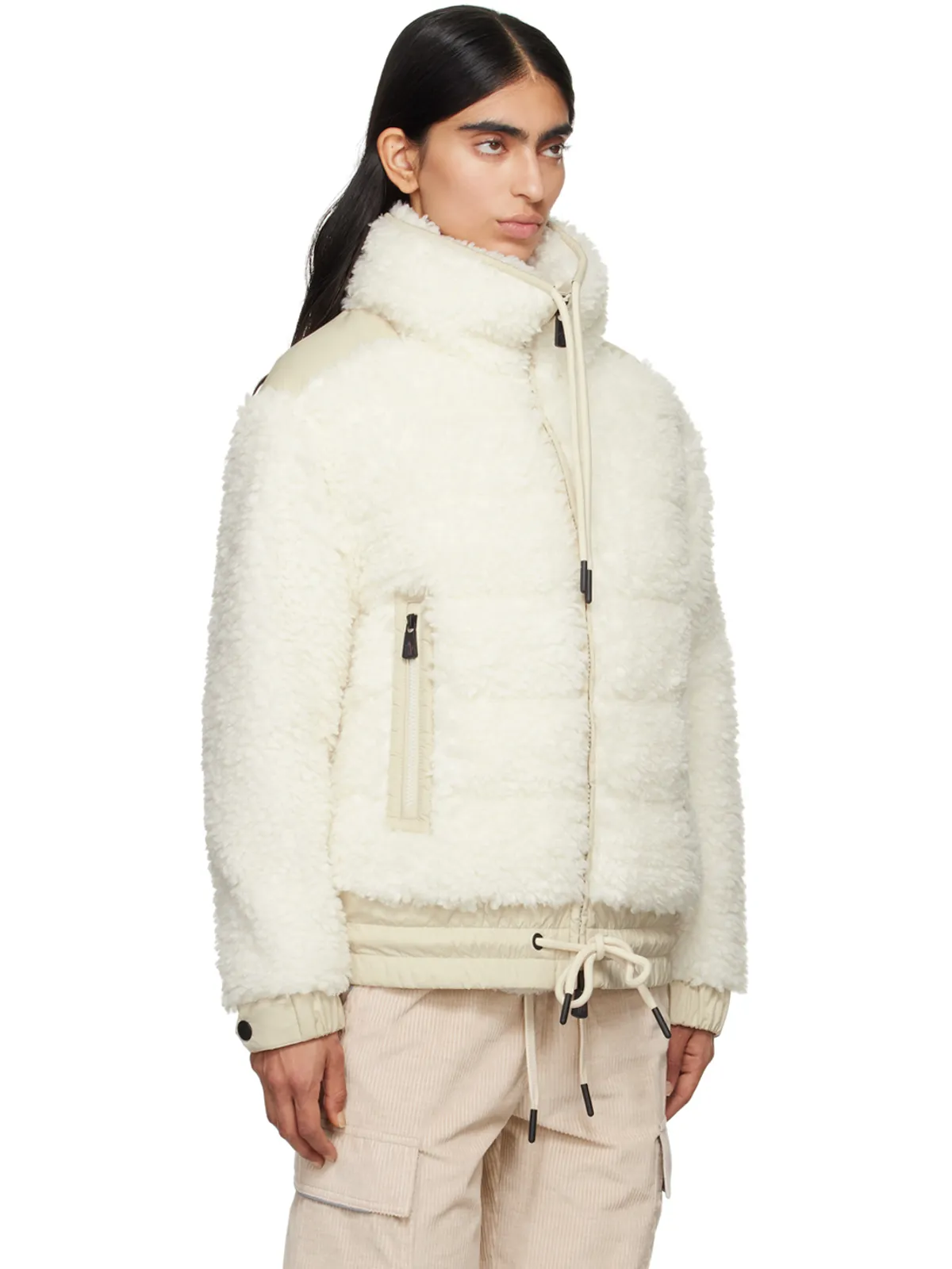 Moncler Grenoble Teddy フェイクシアリング ダウンジャケット - 画像2