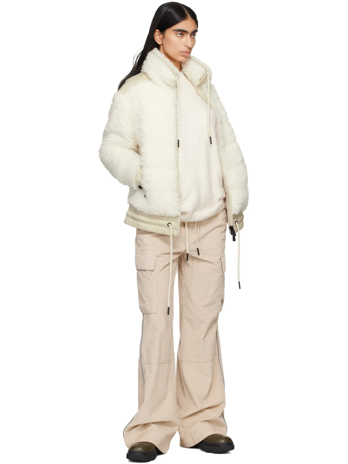 Moncler Grenoble Teddy フェイクシアリング ダウンジャケット - 画像5