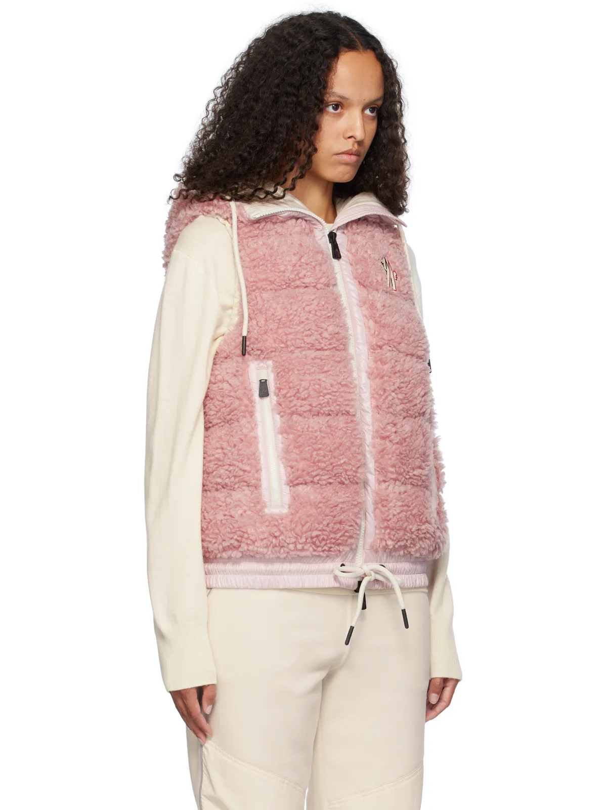 Moncler Grenoble Teddy パデッド ジップアップ ダウンベスト - 画像2