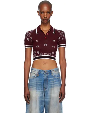 AMIRI MA Bandana ニットポロシャツ - サムネイル1