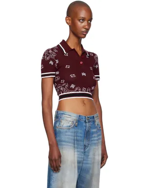AMIRI MA Bandana ニットポロシャツ - サムネイル2