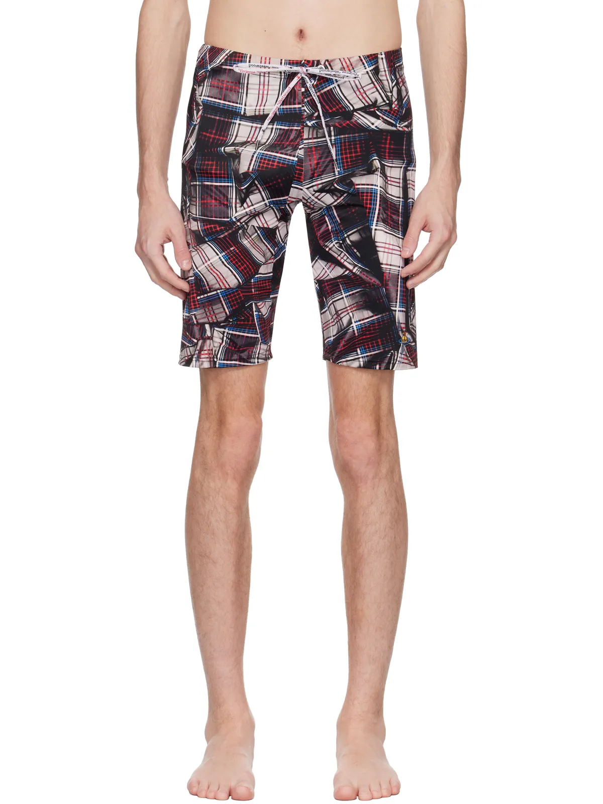 Vivienne Westwood Draped Tartan フィット スイムショーツ - 画像1
