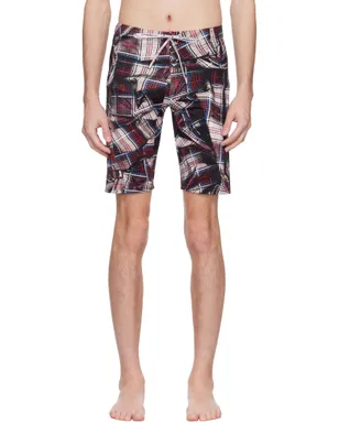 Vivienne Westwood Draped Tartan フィット スイムショーツ - サムネイル1