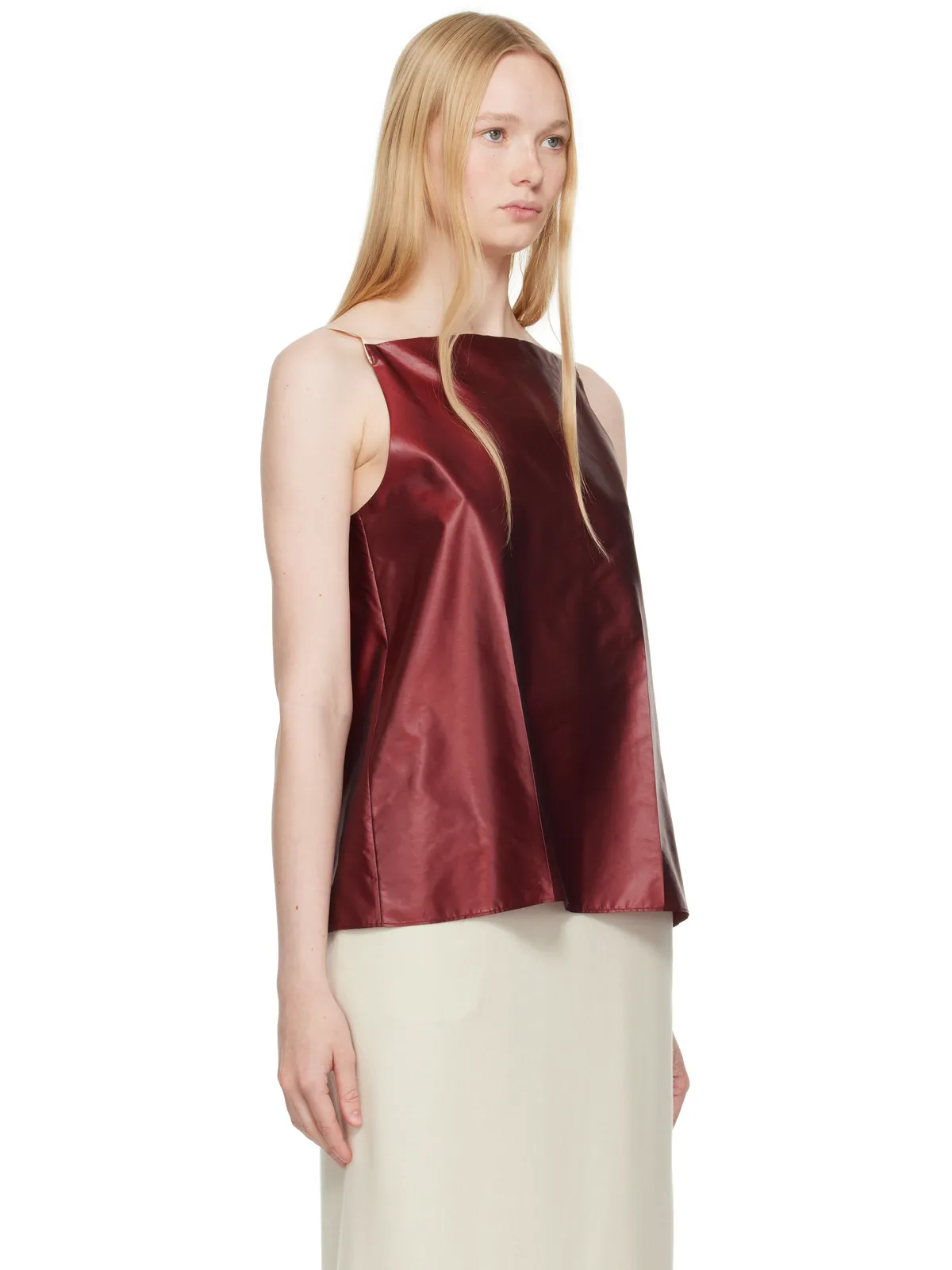 Carven Pressed Silk Vest トップス - 画像2