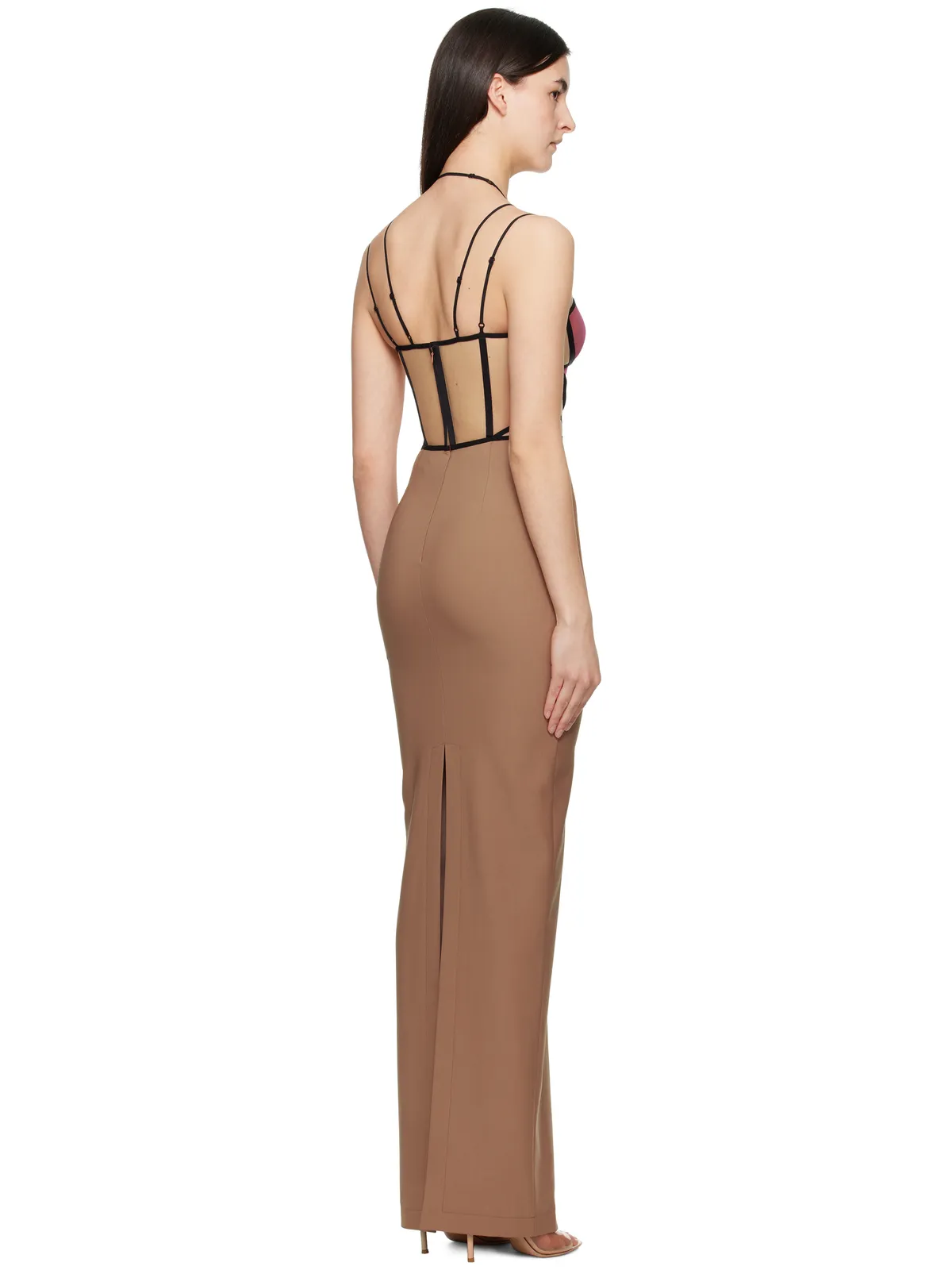 Nensi Dojaka Leila Signature Corset マキシワンピース - 画像3