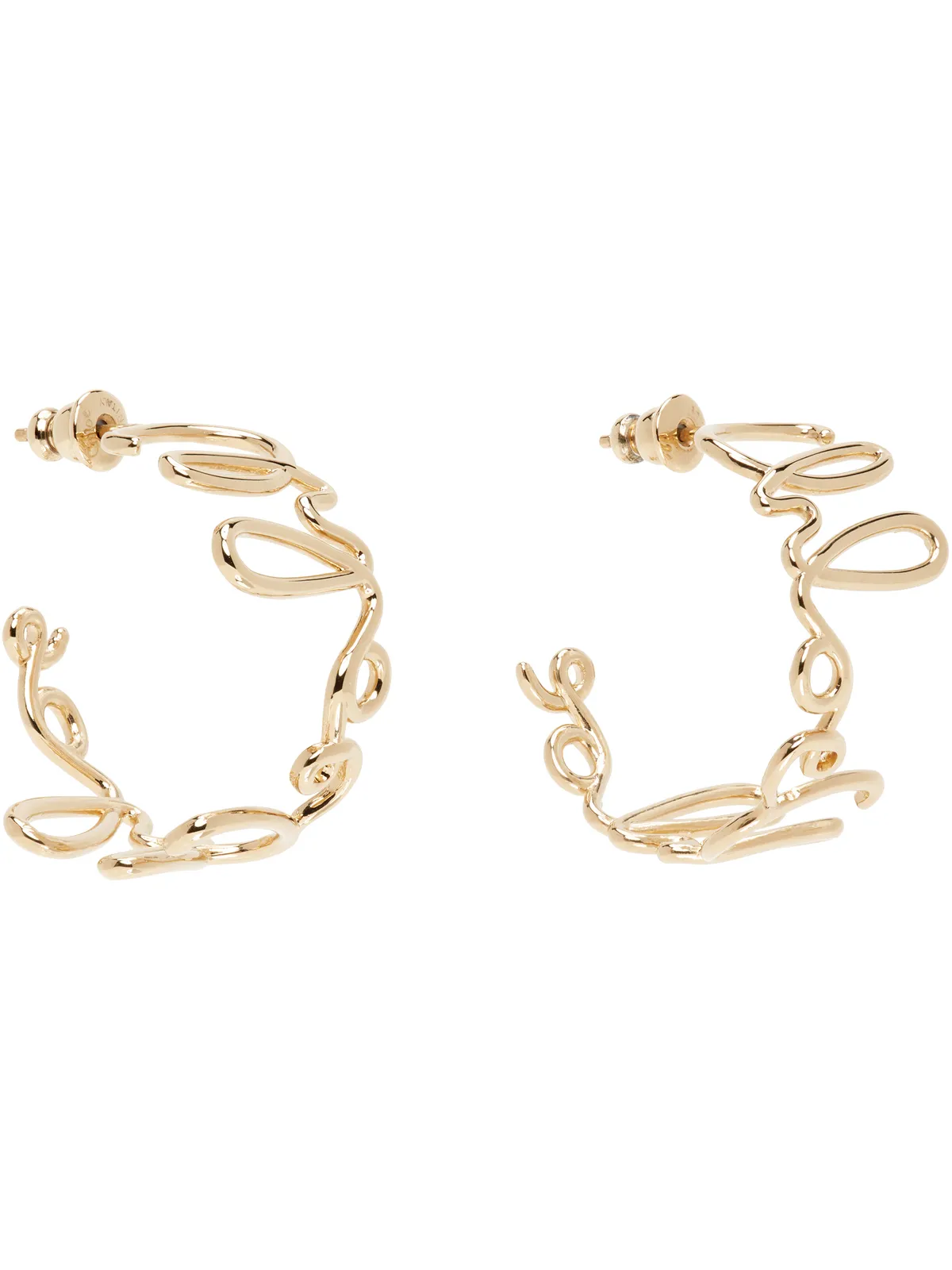 Chloe ゴールド The Chloé Iconic Hoop ピアス - 画像2