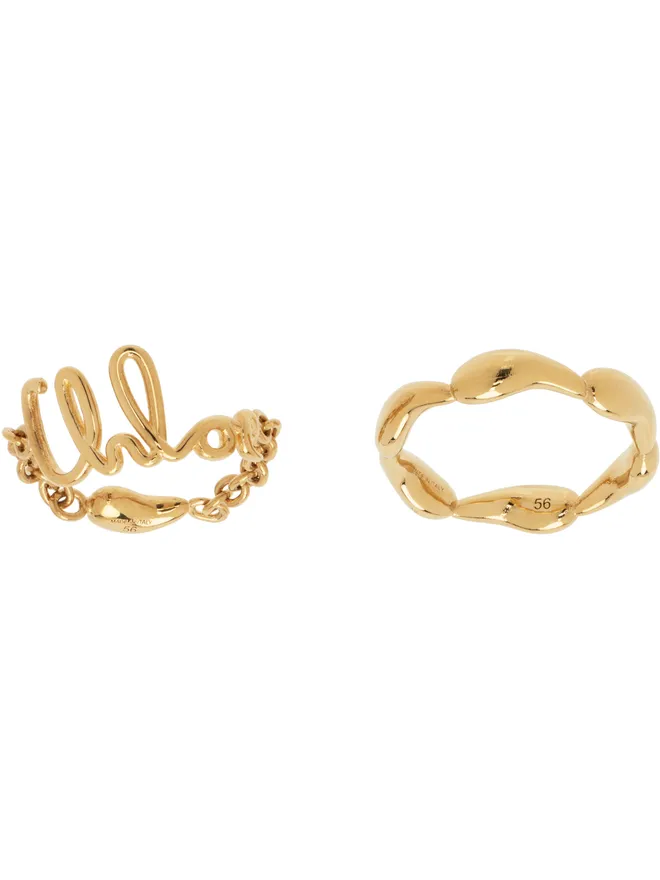 Chloe Chloe ゴールド The Chloé Iconic リングセットの商品画像