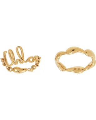 Chloe ゴールド The Chloé Iconic リングセット - サムネイル1