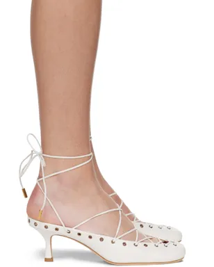 Chloe ホワイト 'Chloé' ギリー ミュール - サムネイル1
