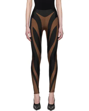 Mugler Shiny Lycra レギンス - サムネイル1