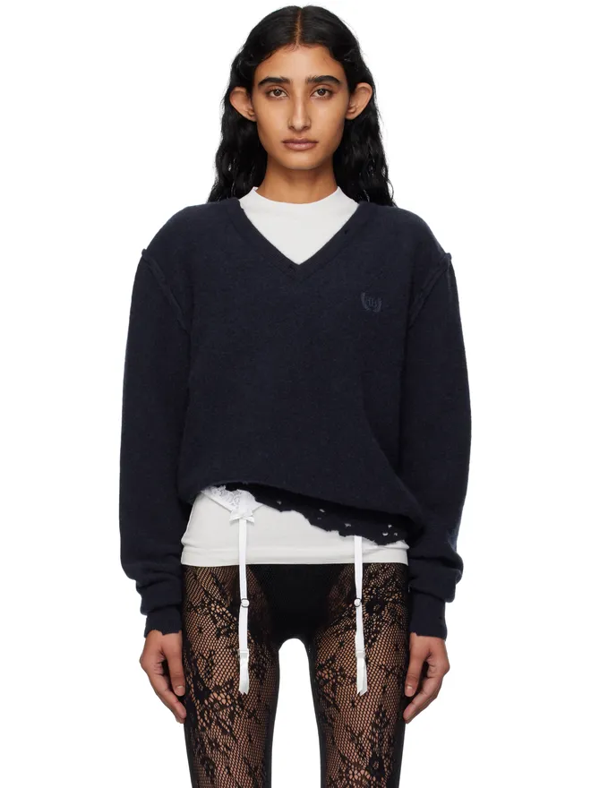 Balenciaga Balenciaga Laurel Classic インサイドアウト Vネックセーターの商品画像