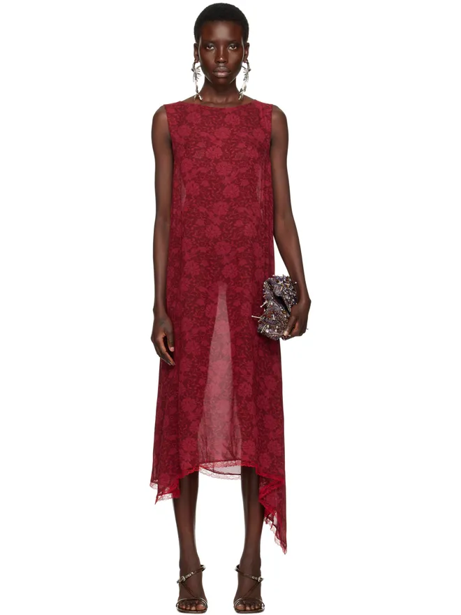 Dries Van Noten Dries Van Noten ルーズ アシンメトリー ミディアムワンピースの商品画像