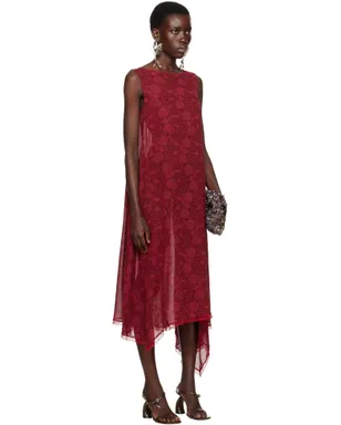 Dries Van Noten ルーズ アシンメトリー ミディアムワンピース - サムネイル2