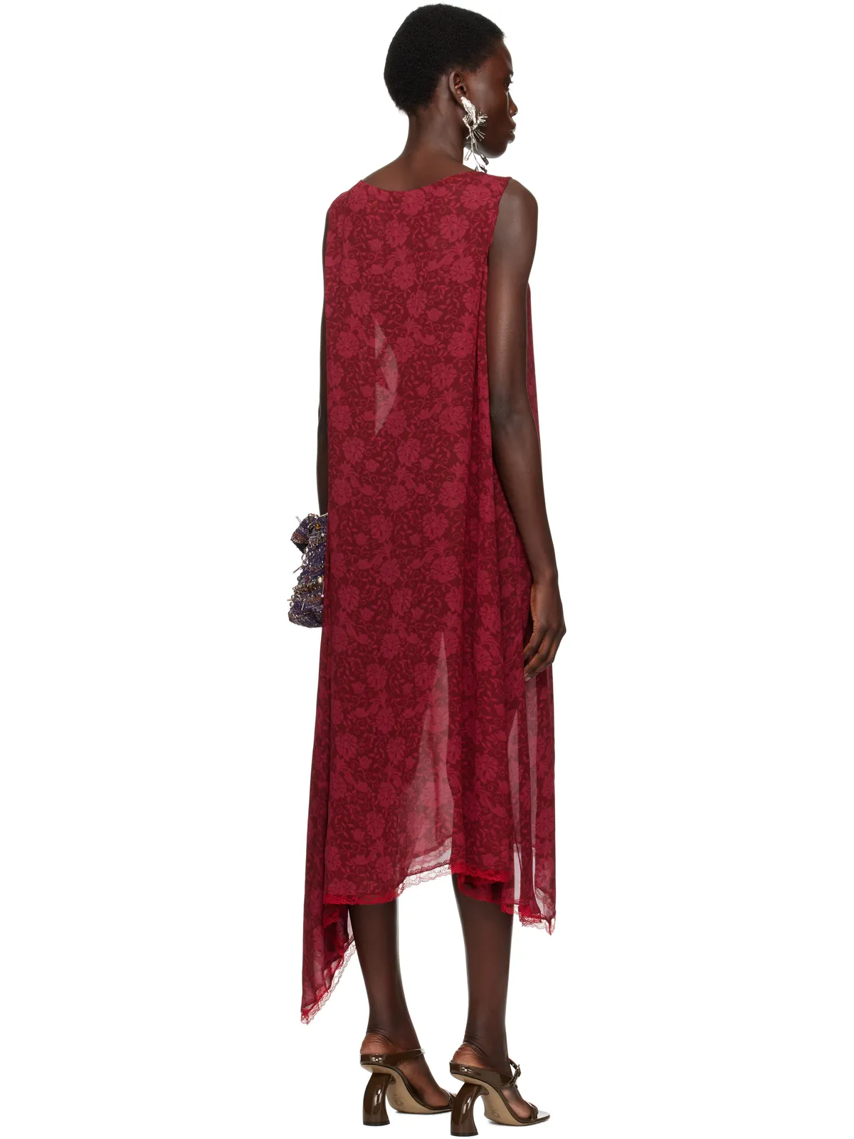 Dries Van Noten ルーズ アシンメトリー ミディアムワンピース - 画像3